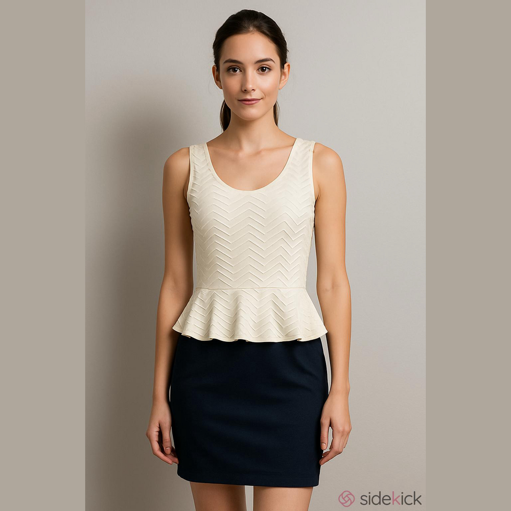 Sweet Storm Cream and Black Mini Dress